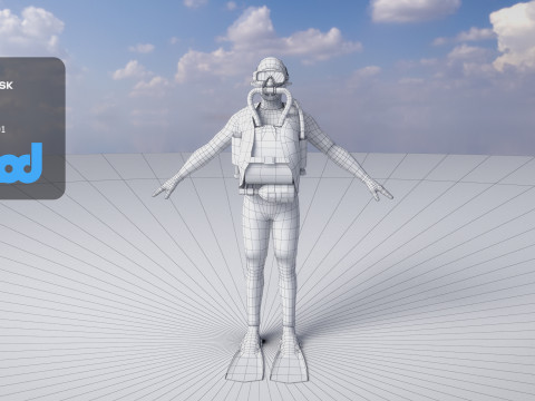 Navy Seal in Diving Overalls Modèle 3D