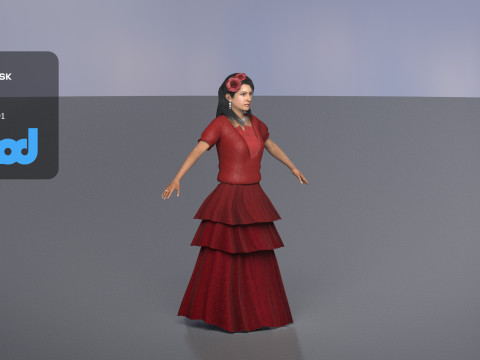 Flamenco Dancer Modelo 3D