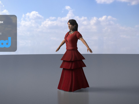 Flamenco Dancer Modelo 3D