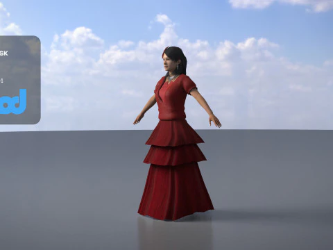 Flamenco Dancer 3D Model