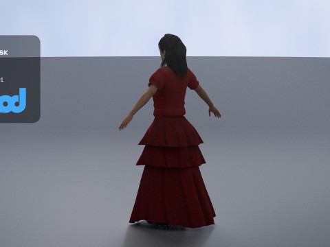 Flamenco Dancer Modelo 3D