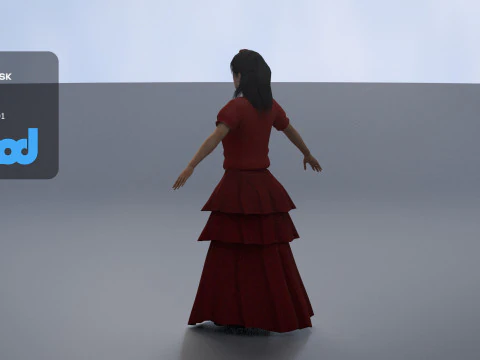 Flamenco Dancer 3D Model
