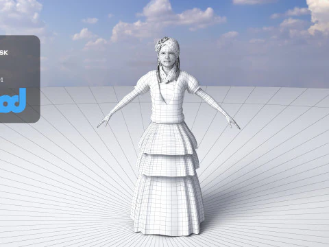 Flamenco Dancer 3D Model