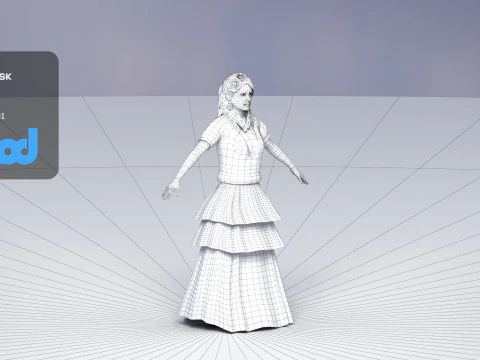 Flamenco Dancer 3D Model