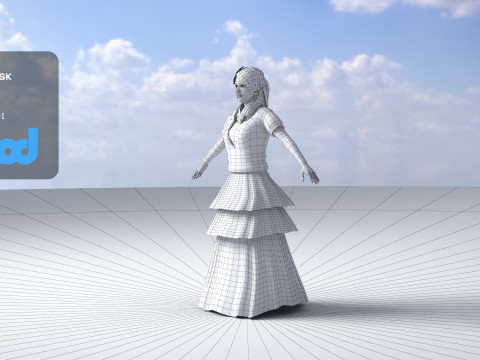 Flamenco Dancer Modelo 3D