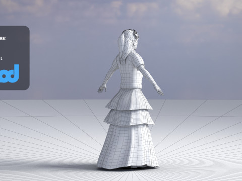 Flamenco Dancer Modelo 3D
