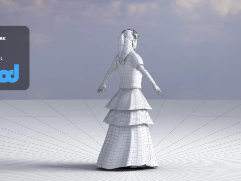 Flamenco Dancer 3D Model