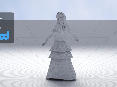 Flamenco Dancer 3D Model