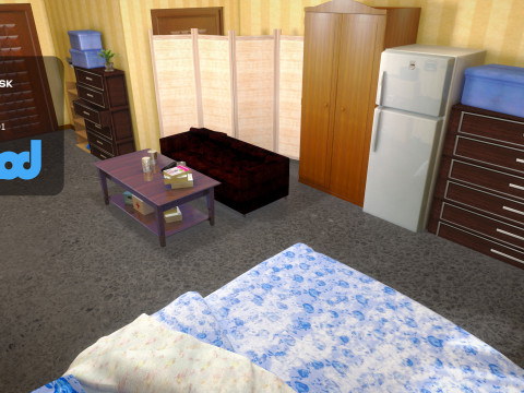 Hk Public Housing Interior 001 3D Model