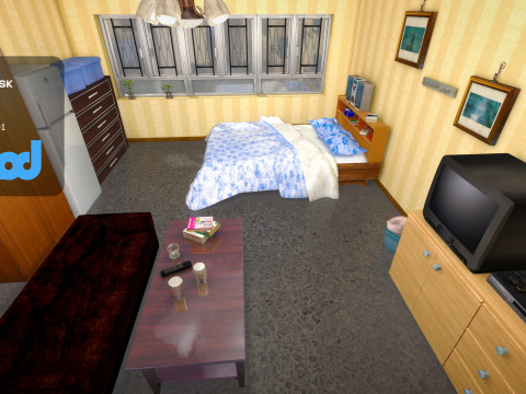 Hk Public Housing Interior 001 3D Model