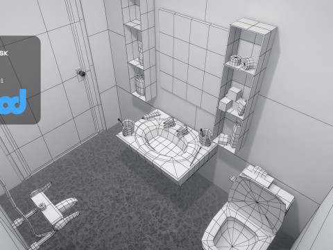 Hk Public Housing Interior 001 3D Model