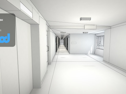 Hk Public Housing Corridor 001 Model 3D