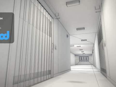 Hk Public Housing Corridor 001 Model 3D