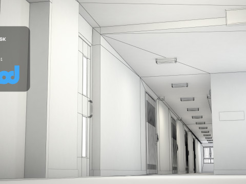 Hk Public Housing Corridor 001 Model 3D