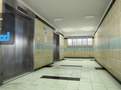 Hk Public Housing Corridor 002 3Dモデル