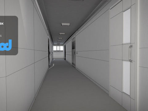 Hk Public Housing Corridor 002 Model 3D