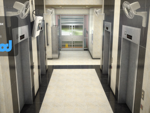Hk Public Housing Corridor 003 3Dモデル