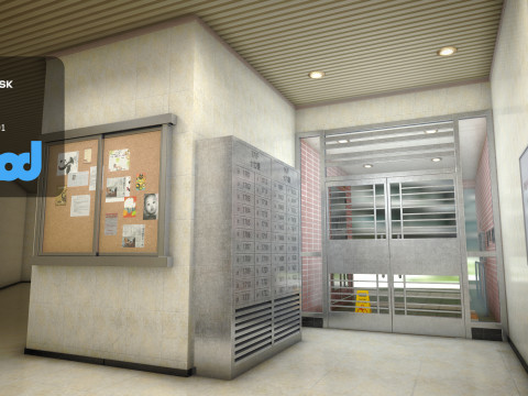 Hk Public Housing Corridor 003 Model 3D