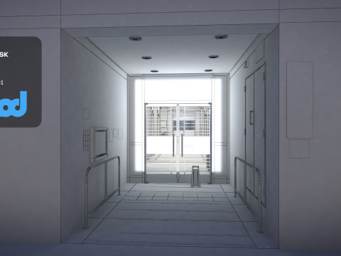 Hk Public Housing Corridor 003 Model 3D