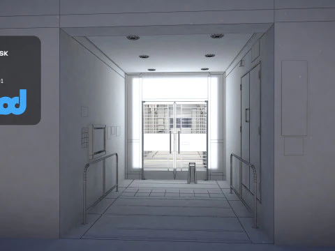 Hk Public Housing Corridor 003 3D Model