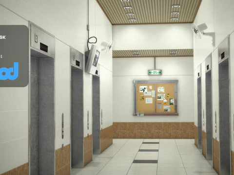 Hk Public Housing Corridor 004 3D Model
