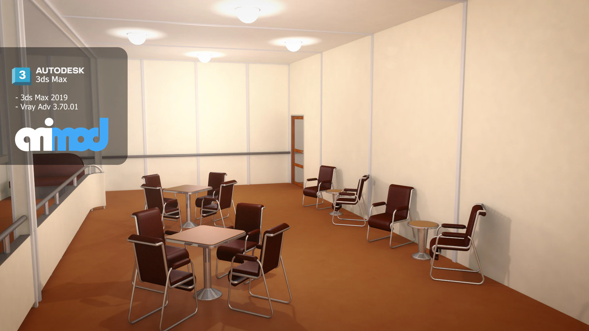 Lz 129 Hindenburg Restaurant 02 3D Model .c4d .max .obj .3ds .fbx .stl .blend 