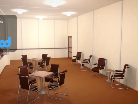 Lz 129 Ristorante Hindenburg 02 Modello 3D