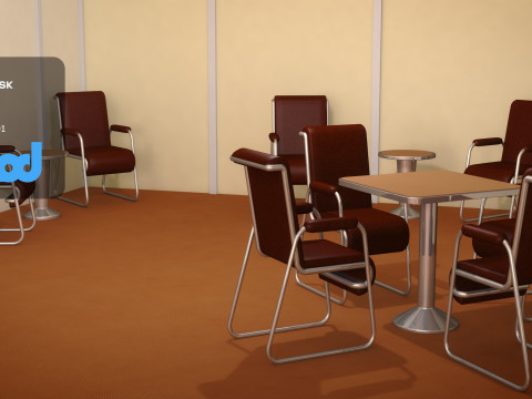 Lz 129 Hindenburg Restaurant 02 3D Model