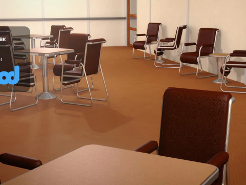 Lz 129 Hindenburg Restaurant 02 3D Model