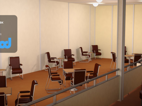 Lz 129 Hindenburg Restaurant 02 3D Model