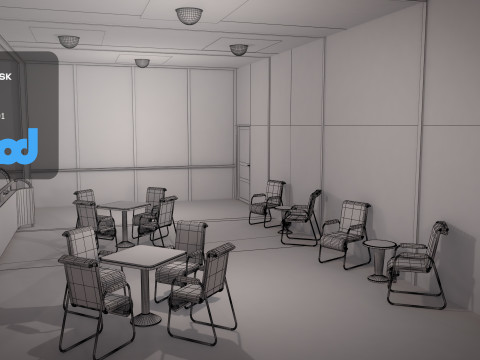 Lz 129 Hindenburg Restaurant 02 3D Model