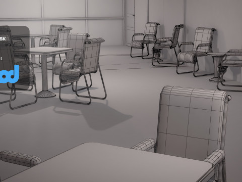Lz 129 Hindenburg Restaurant 02 3D Model