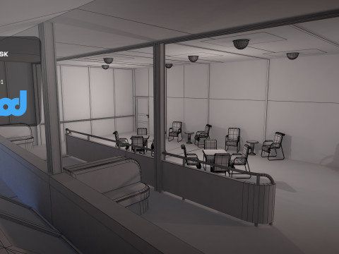 Lz 129 Hindenburg Restaurant 02 3D Model