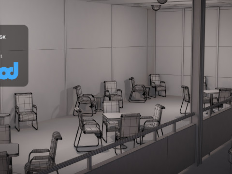 Lz 129 Hindenburg Restaurant 02 3D Model