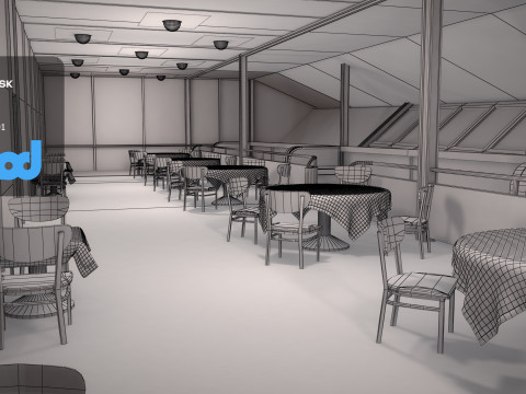Lz 129 Hindenburg Restaurant 01 Modèle 3D