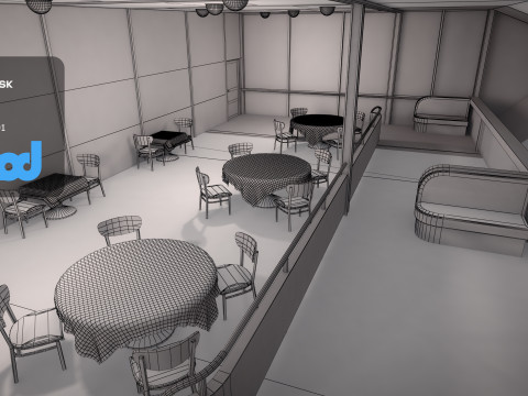 Lz 129 Hindenburg Restaurant 01 Modèle 3D