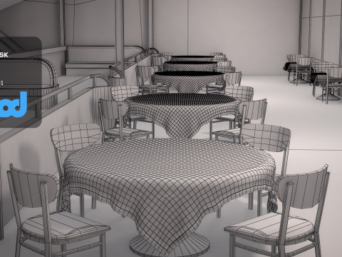 Lz 129 Hindenburg Restaurant 01 Modèle 3D