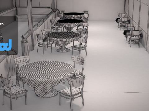 Lz 129 Hindenburg Restaurant 01 Modèle 3D