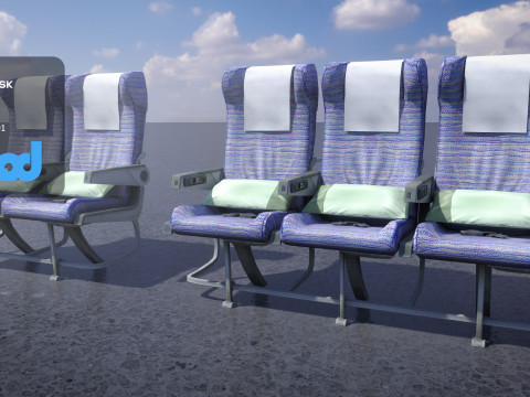 Airplane Seats 3Dモデル