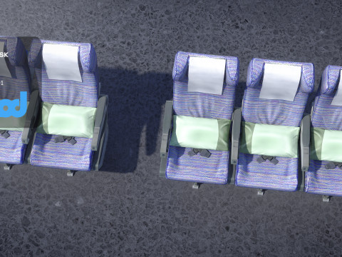 Airplane Seats Modelo 3D