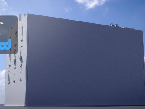 US Apartment Building 1002 3D Model