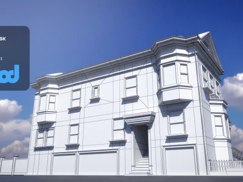 US Apartment Building 1005 3D Model