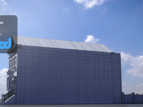 US Apartment Building 1005 3D Model