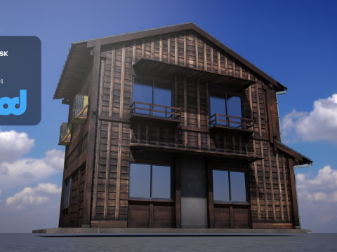 Japanese Style House 0022 3Dモデル