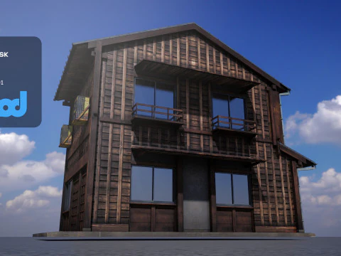 Japanese Style House 0022 3D Model