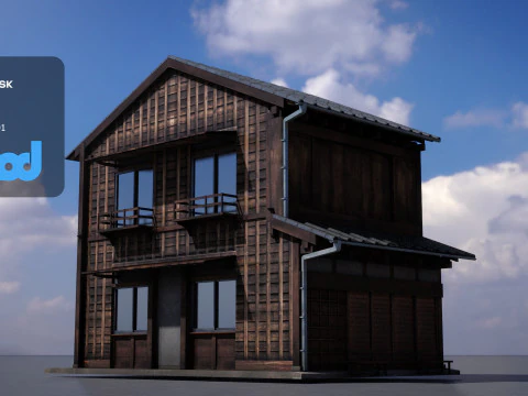 Japanese Style House 0022 3D Model