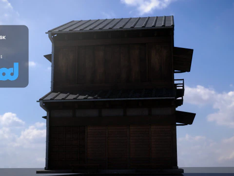 Japanese Style House 0022 3D Model