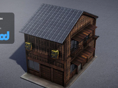 Japanese Style House 0022 3D Model