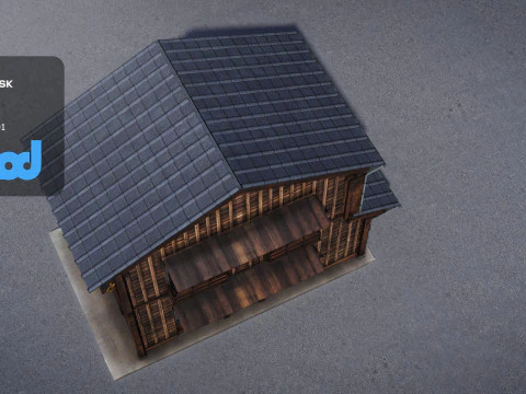 Japanese Style House 0022 3D Model