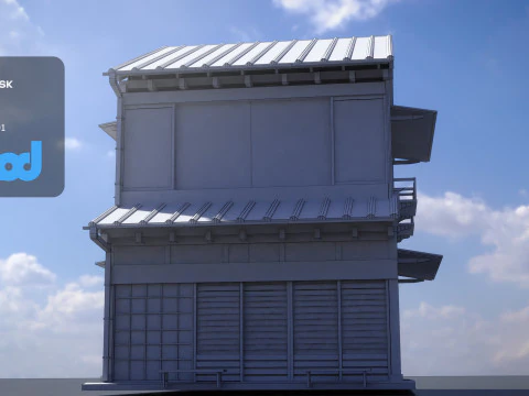 Japanese Style House 0022 3D Model